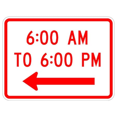 Sign Solutions Usa 12 in W, 9 in H, Aluminum, White DUS08HWT1209R8-3hPL